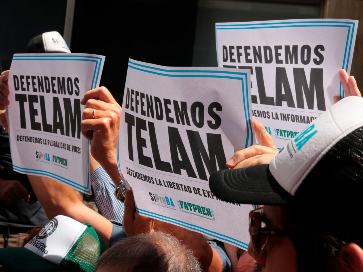 Los trabajadores rechazan el plan de retiros para intentar cerrar la agencia. /Foto: Somos Télam.