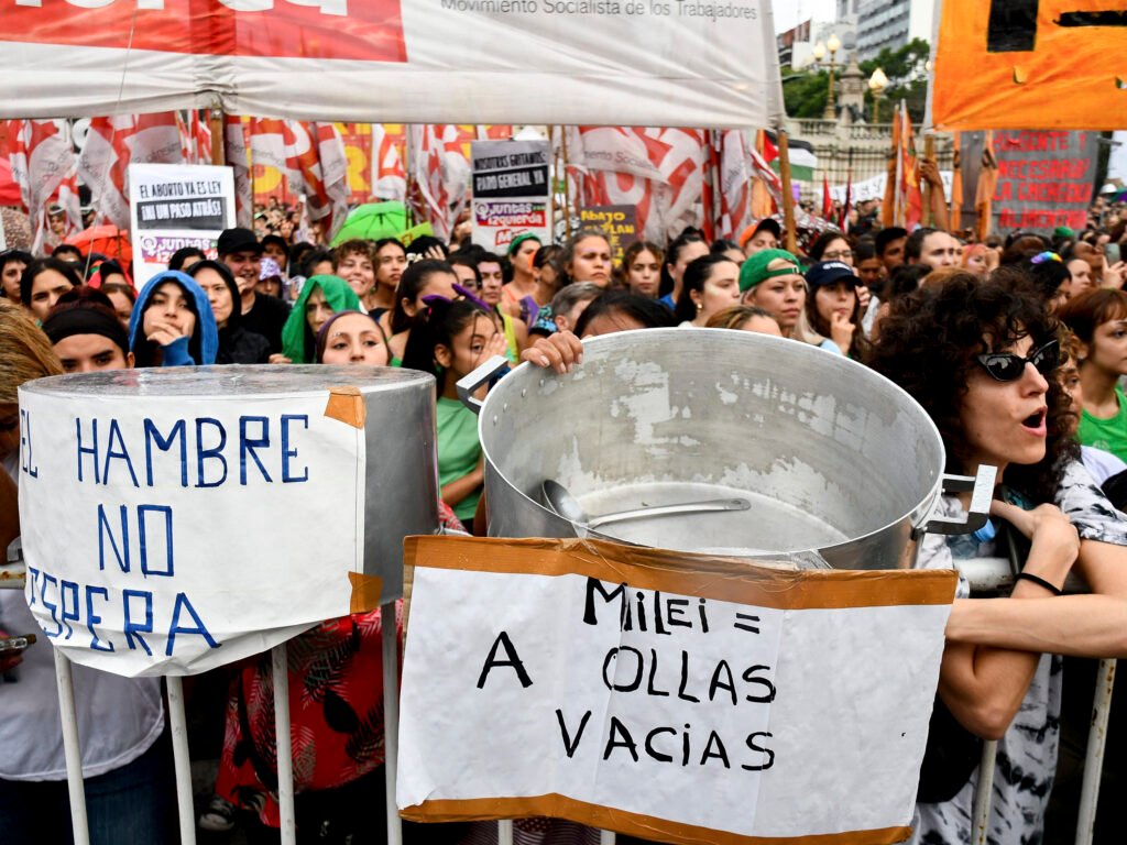 Movilización por el 8 de marzo, Día Internacional de la Mujer y Paro internacional Feminista. Ciudad de Buenos Aires, 8 de marzo de 2024.