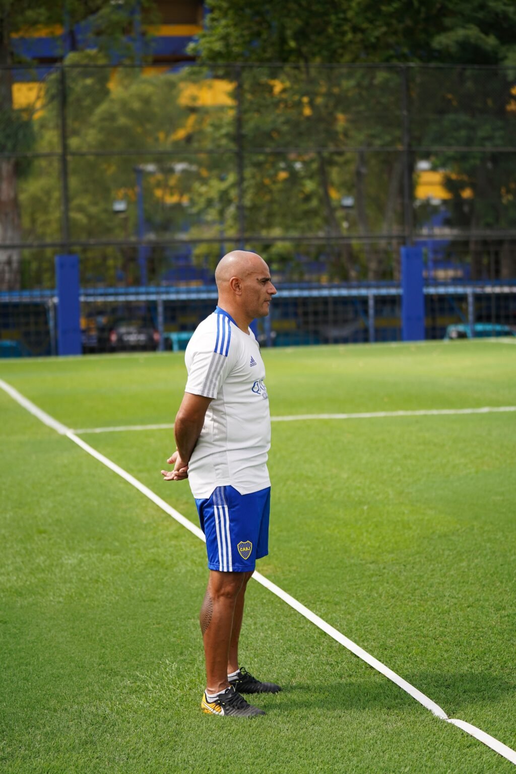 Jorge Martínez, exDT del fútbol femenino de Boca Juniors. Foto X @BocaJrsOficial